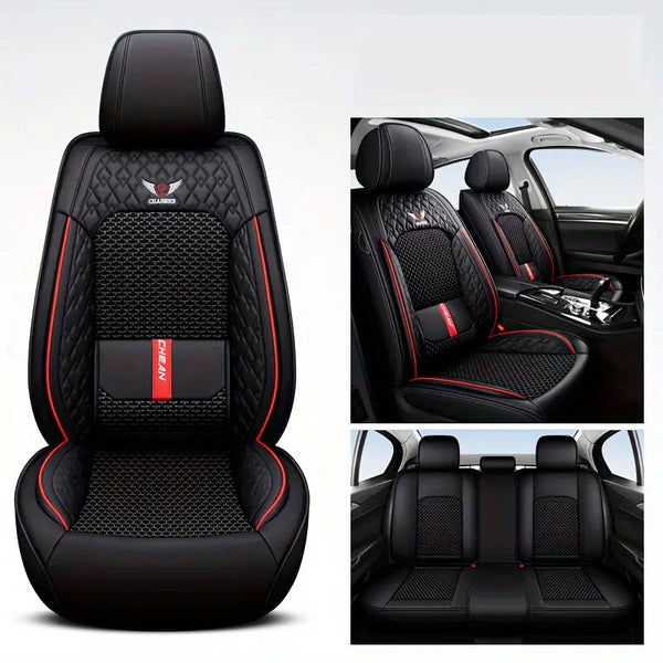 Kit Capa Banco de Carro Completo em Couro Legítimo Italiano + BRINDE: Kit Tapete Completo (SERVE EM TODOS OS CARROS))