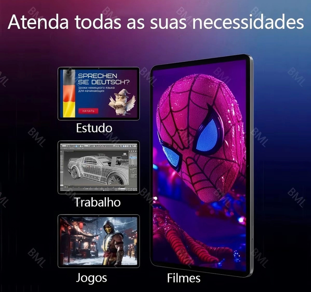 š„ Tablet Ultra Max Pro 10.1ā ā 12GB RAM + 512GB | Super Tela, Alto Desempenho e Bateria de Longa Duração + BRINDE: Capinha, Teclado, Caneta e Carregador