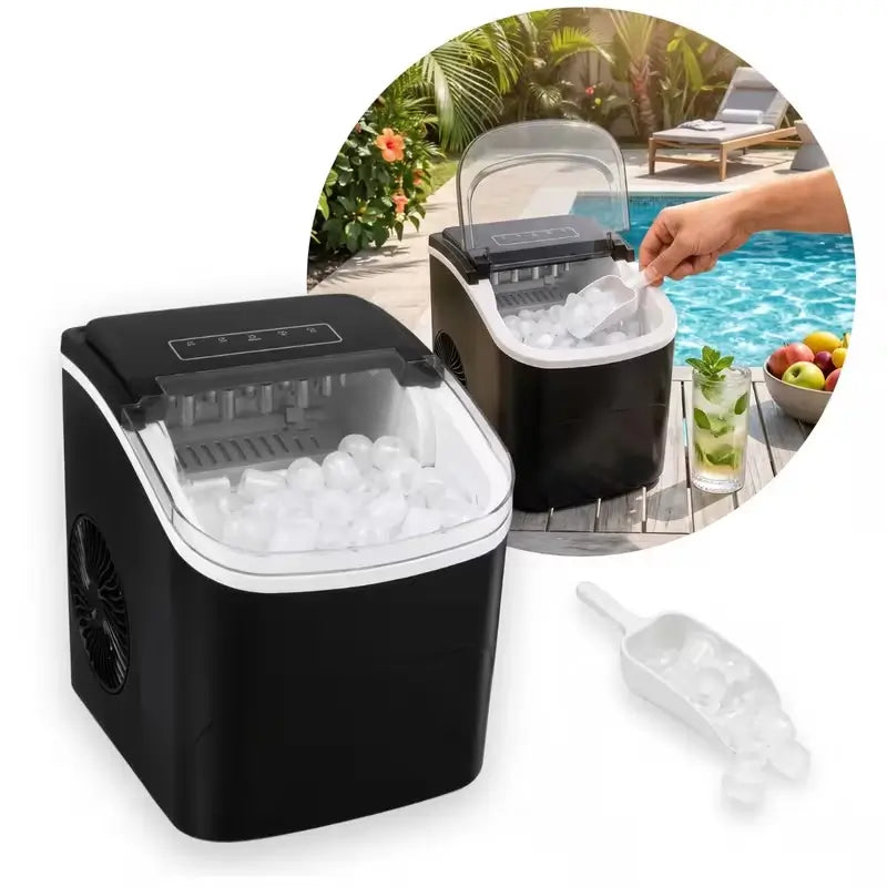 🔥 GELO PRONTO EM MINUTOS - Máquina Turbo Ice Portátil - Gelo em 6min + COPOS DE BRINDE| PAGUE 1 LEVE 2 SOMENTE HOJE!