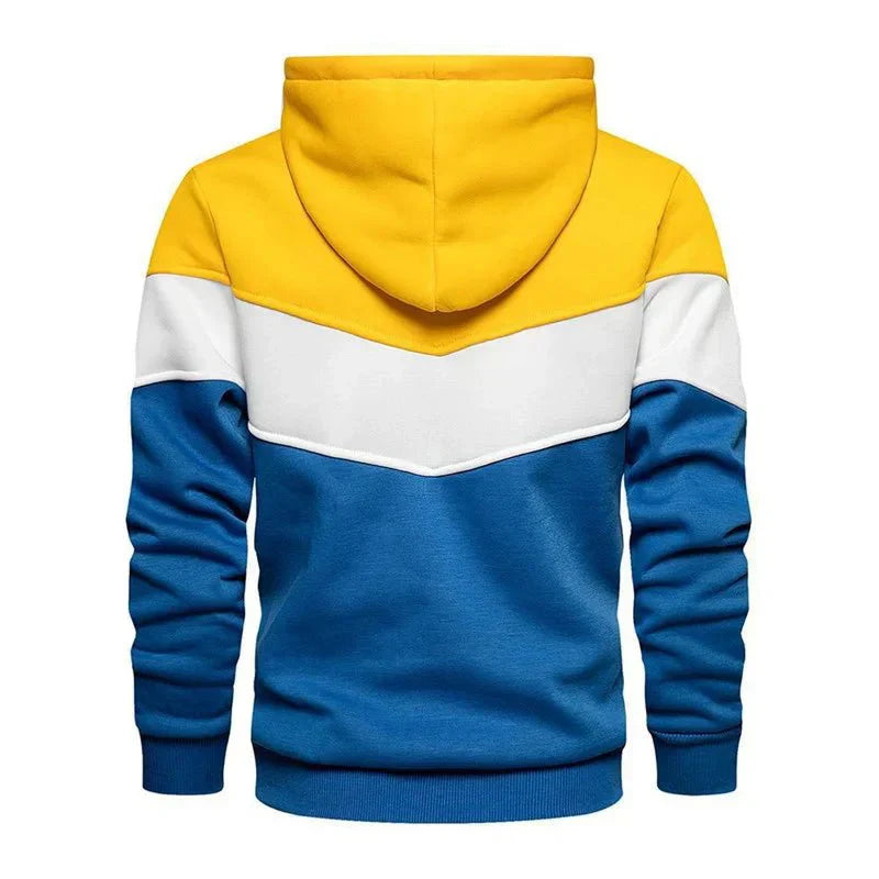 Moletom Masculino Listrado com Capuz - Estilo Streetwear Casual