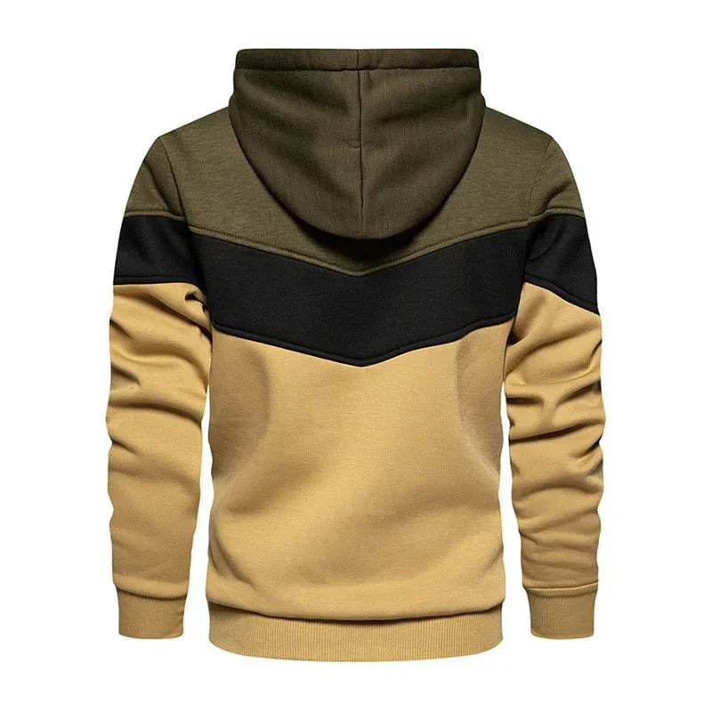 Moletom Masculino Listrado com Capuz - Estilo Streetwear Casual