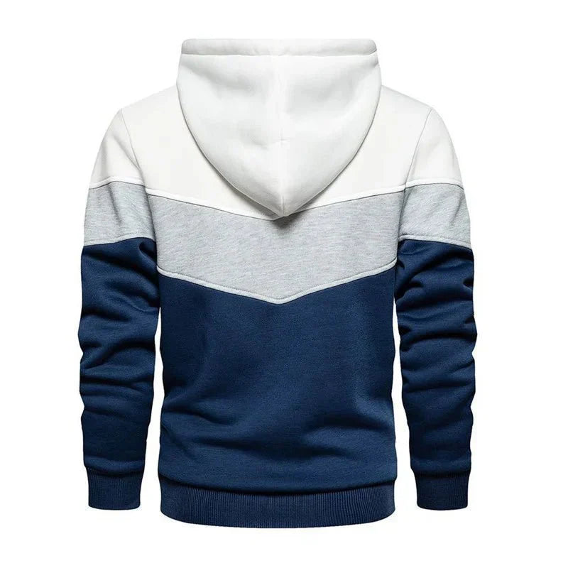 Moletom Masculino Listrado com Capuz - Estilo Streetwear Casual