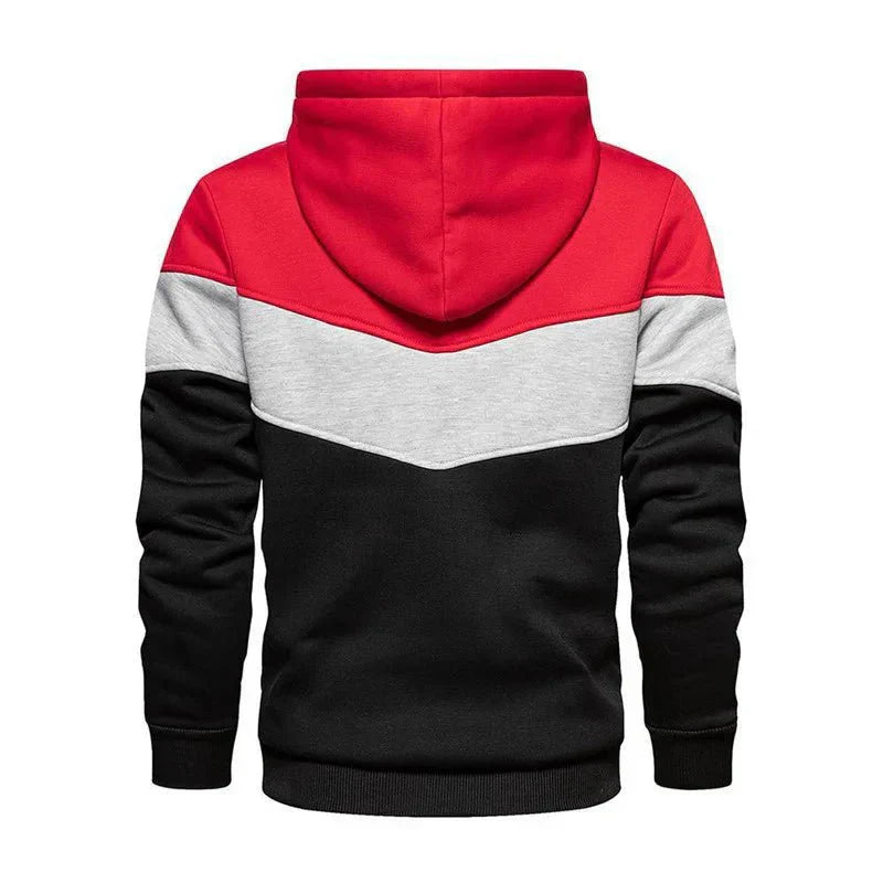 Moletom Masculino Listrado com Capuz - Estilo Streetwear Casual