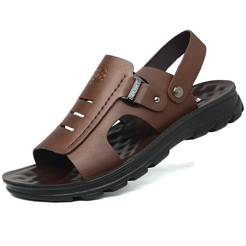 Sandália Masculina em Couro Premium