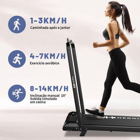 Kit Esteira Elétrica Avante FitRun Pro – Caminhada e Corrida em Casa + Controle Remoto + Suporte para Celular