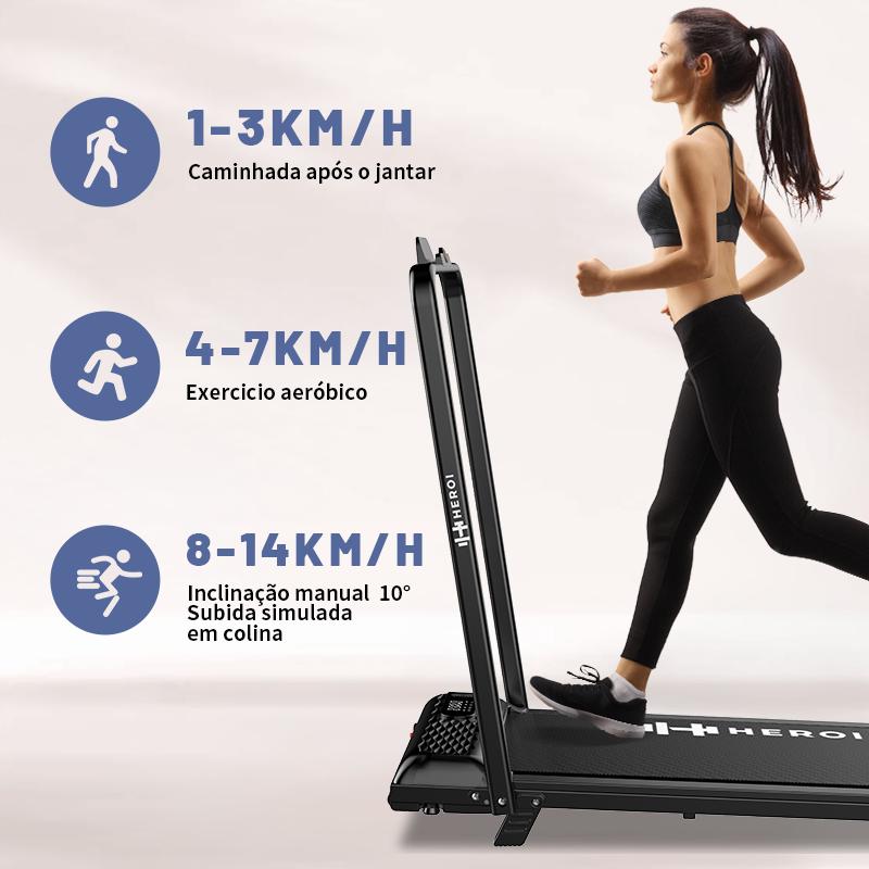 Kit Esteira Elétrica Avante FitRun Pro – Caminhada e Corrida em Casa + Controle Remoto + Suporte para Celular
