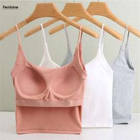 CROPPED COM SUTIÃ EMBUTIDO® (KIT COM 3 PEÇAS)