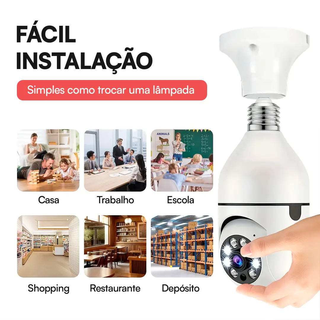 [PROMOÇÃO] Kit de Câmeras de Segurança 360° Noturna 4K | Somente Hoje!