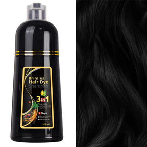 (COMPRE 1 E LEVE 2) Shampoo Brimless Natural 3 em 1 - Cabelos Pretos Intensos em Apenas 5 Minutos