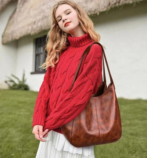 Bolsa Ártemis Vintage em Couro Ecológico