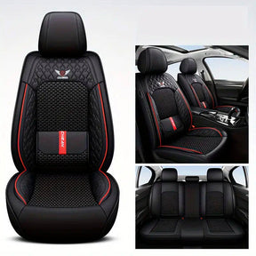 Kit Capa Banco de Carro Completo em Couro Legítimo Italiano + BRINDE: Kit Tapete Completo (SERVE EM TODOS OS CARROS))