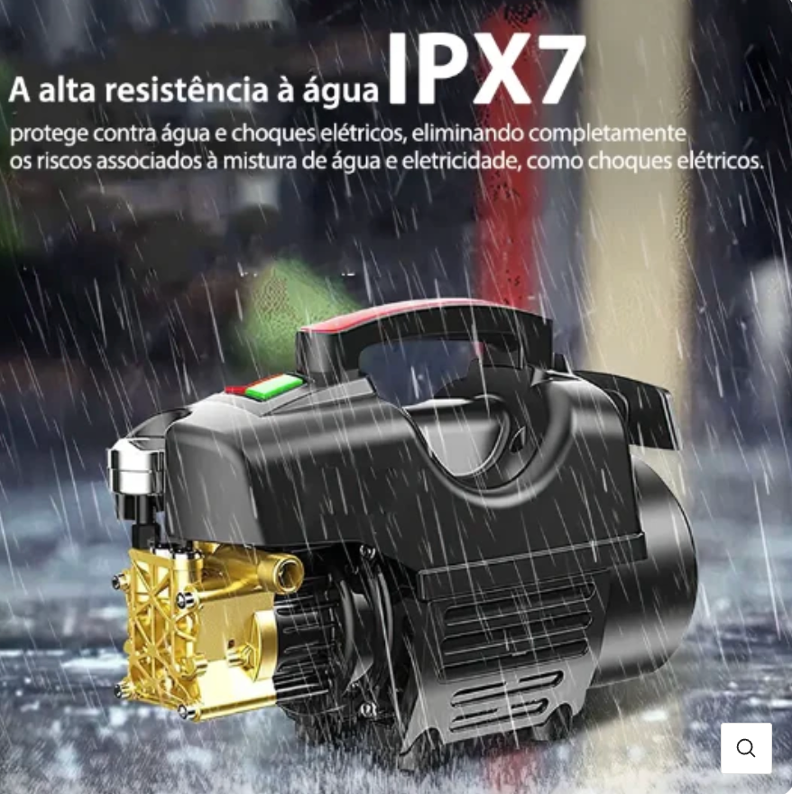 Kit Lavadora De Alta Pressão - Motor por Indução de 4800w - 245bar Preto 127v ou 220v 60hz | Vazão 8,8 L/min | Alcance de 10 metros + brindes