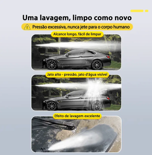 Kit Soarfly Lavadora De Alta Pressão - Motor por Indução de 4800w - 245bar Preto 127v ou 220v 60hz | Vazão 8,8 L/min | Alcance de 10 metros + brindes