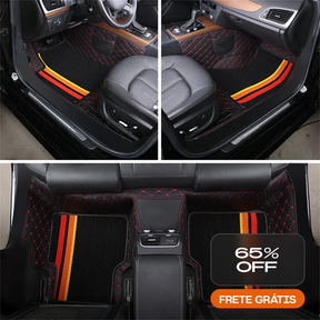LuxDrive – Kit de Tapetes Premium com Personalização (4 Peças) (🔥ÚLTIMAS UNIDADES)
