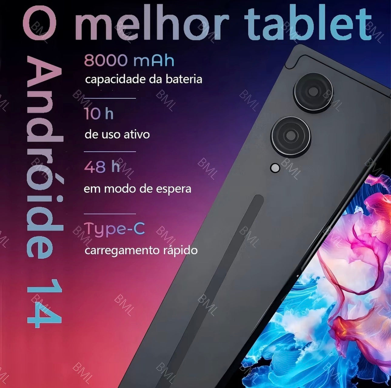 🔥 Tablet Ultra Max Pro 10.1” – 12GB RAM + 512GB | Super Tela, Alto Desempenho e Bateria de Longa Duração + BRINDE: Capinha, Teclado, Caneta e Carregador