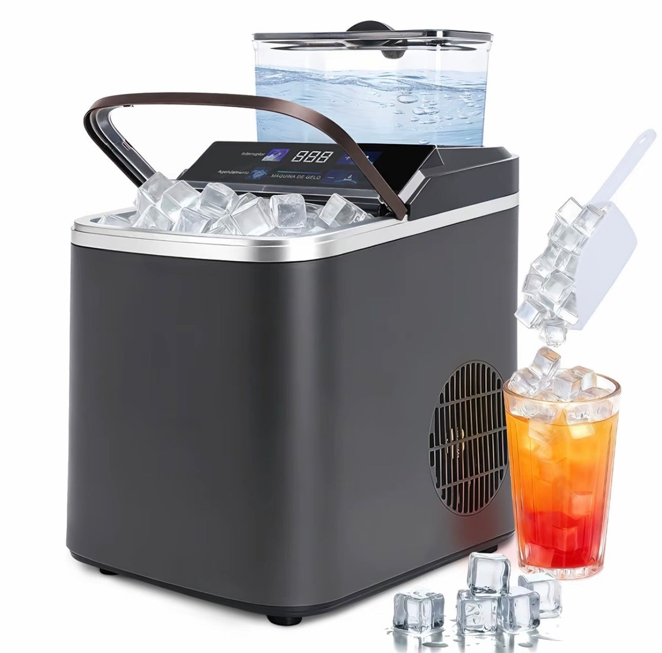 🔥 GELO PRONTO EM MINUTOS -  Máquina Turbo Ice Portátil - Gelo em 6min + COPOS DE BRINDE| PAGUE 1 LEVE 2 SOMENTE HOJE!