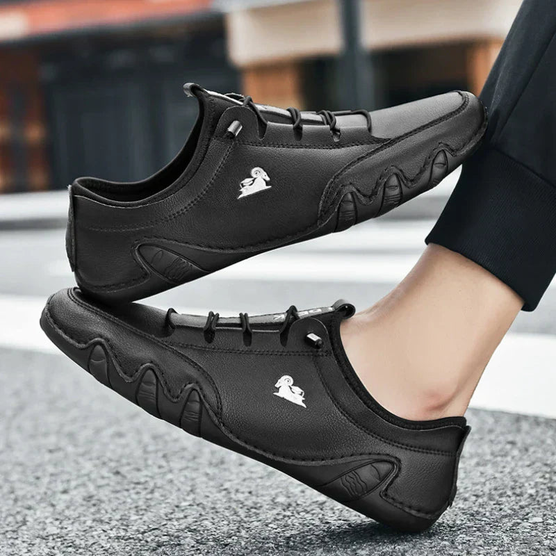 Mocassim Masculino Confortável de Couro Sintético