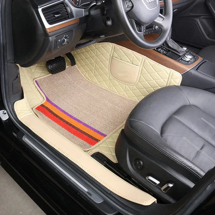 LuxDrive – Kit de Tapetes Premium com Personalização (4 Peças) (🔥ÚLTIMAS UNIDADES)