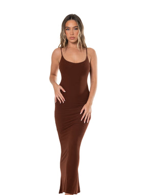 Vestido longo modelador