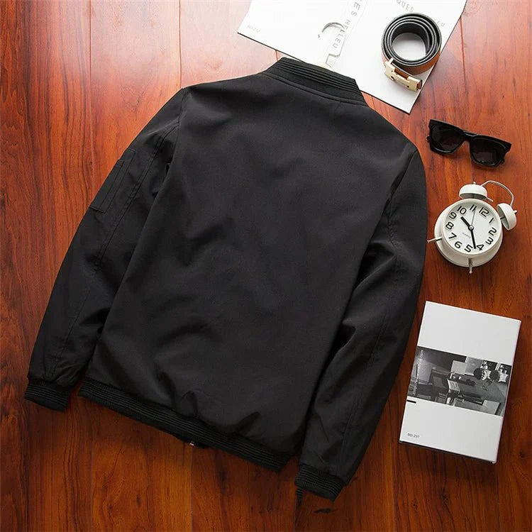 Jaqueta Bomber Masculina com Zíper Plus Size - Estilo e Conforto