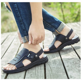 Sandália Masculina em Couro Premium
